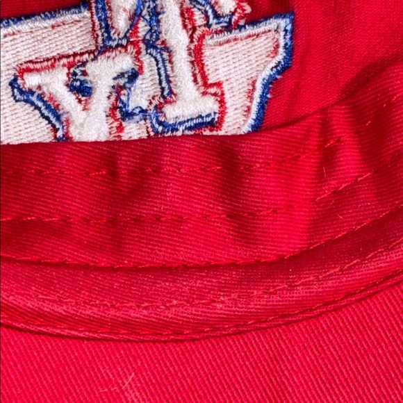 Pre Owned Red Texas Rangers Embroidered Baseball Cap - Picture 10 of 11